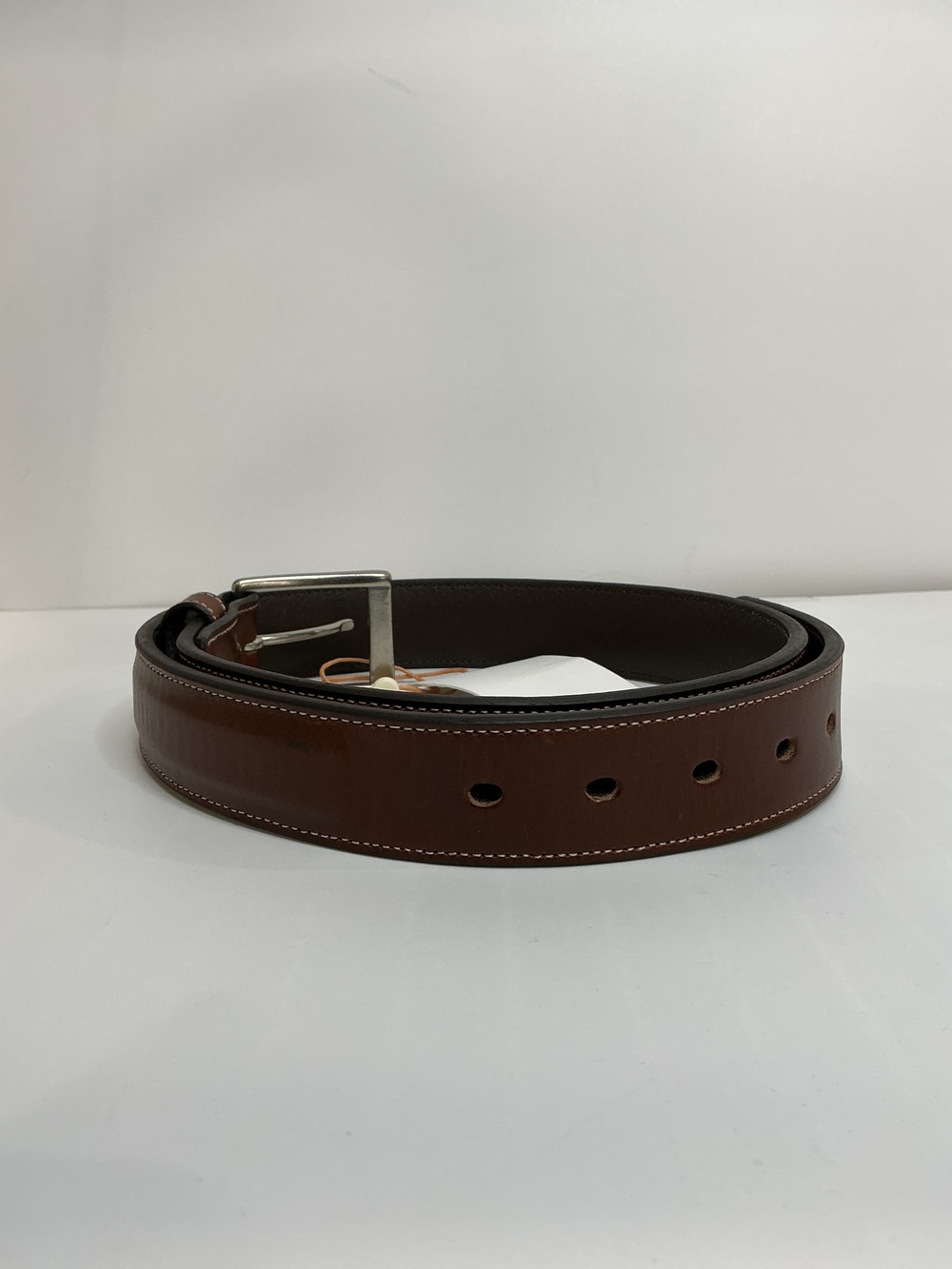 Hugo Contoured Leather Dress Belt